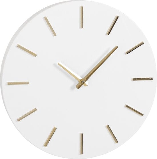 Mica Decorations - Brixen Wandklok - Ø36 cm - Wit
