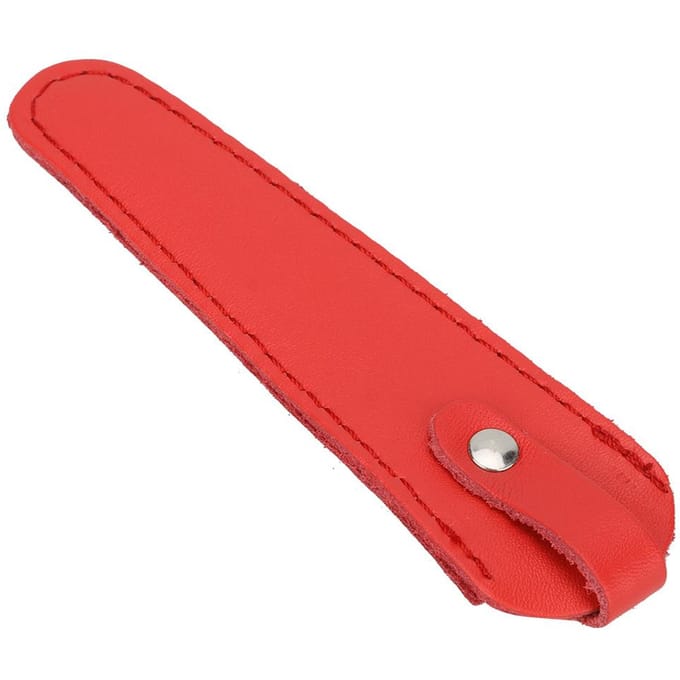 Sac à ciseaux professionnel en cuir PU, porte-ciseaux portable, étui de rangement pour ciseaux, outil de coiffure Red rouge