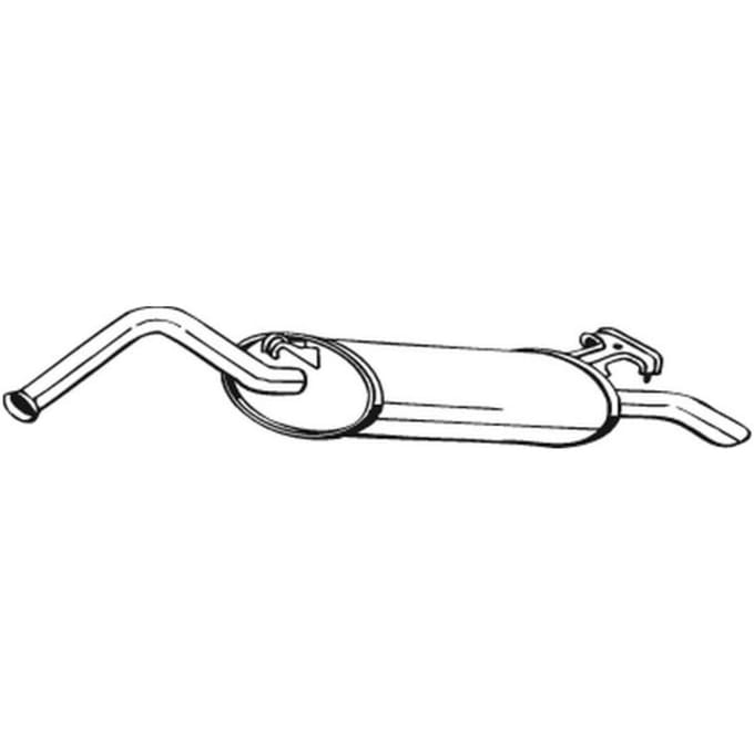 Geluiddemper achter BOSAL 278-975