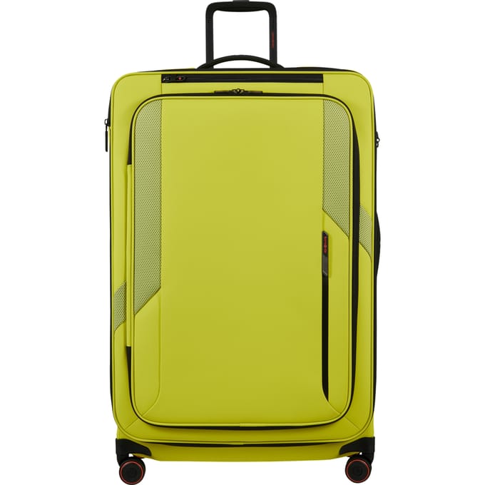 Samsonite Koffer - Glazed spinner 84/32 (4 wiel) lichtgewicht koffer - 54 x 84 x 36/39 cm - uitbreidbaar - lime punch - 178 l