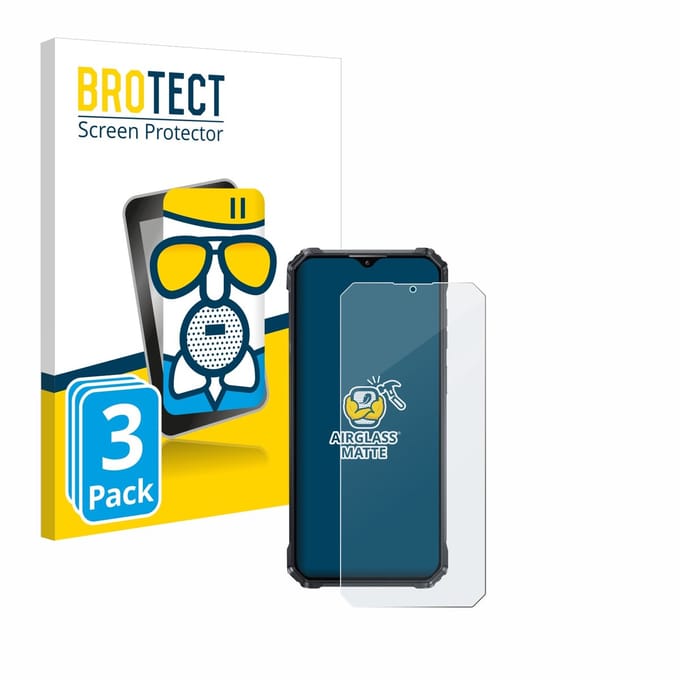 BROTECT - Screenprotector voor Oukitel WP36 - Folie Beschermfolie Beschermglas matte 3 Stuks