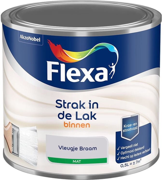 Flexa - Strak In De Lak Binnenlak Mat - Vleugje Braam - Mengverf - 500 Ml