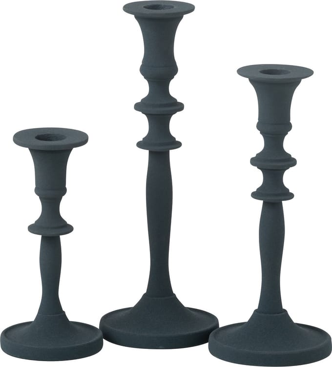 J-Line kaarshouder Klassiek - aluminium - blauw - 3 stuks