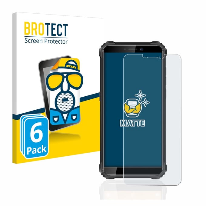 BROTECT - Screenprotector voor Oukitel WP5 - Folie Beschermfolie matte 6 Stuks
