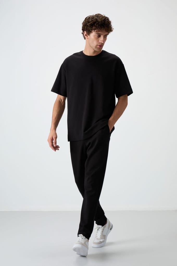 Heren Oversized T-shirt en Broek Set