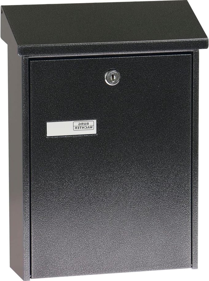 Mailbox Nameplate Folding Rain Roof DIN B5 Insertion Format Galvanized Steel - Daily 5861