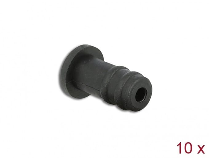 Delock Dust Cover for 3.5 mm stereo jack female 10 pieces black