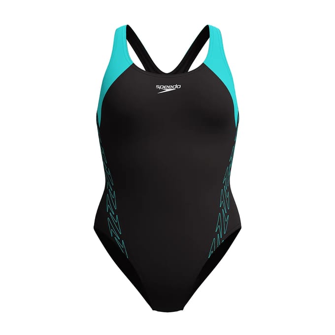 Dames zwempak uit 1 stuk Speedo H-Boom Splice