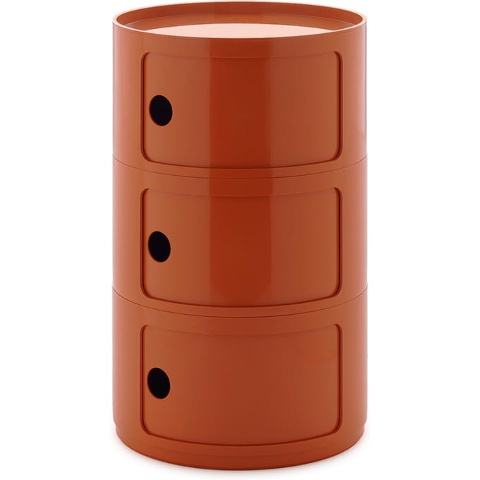Kartell Nieuwe Componibili BIG 3 elementen - amberkleurig
