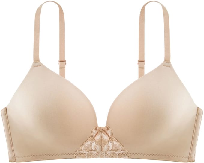Dorina voorgevormde BH zonder beugel - Soft Bh - 80B - Beige.