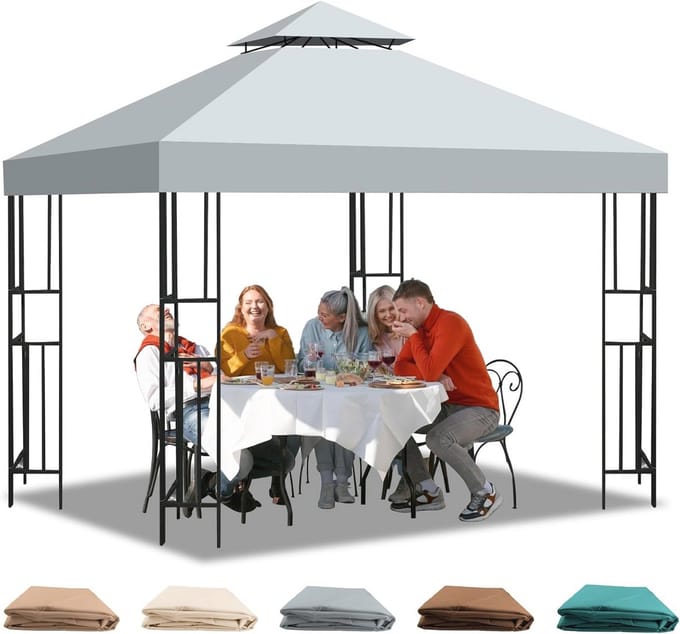 Vervangend Dak voor Paviljoen 3x3 m - Waterdicht en UV-bestendig