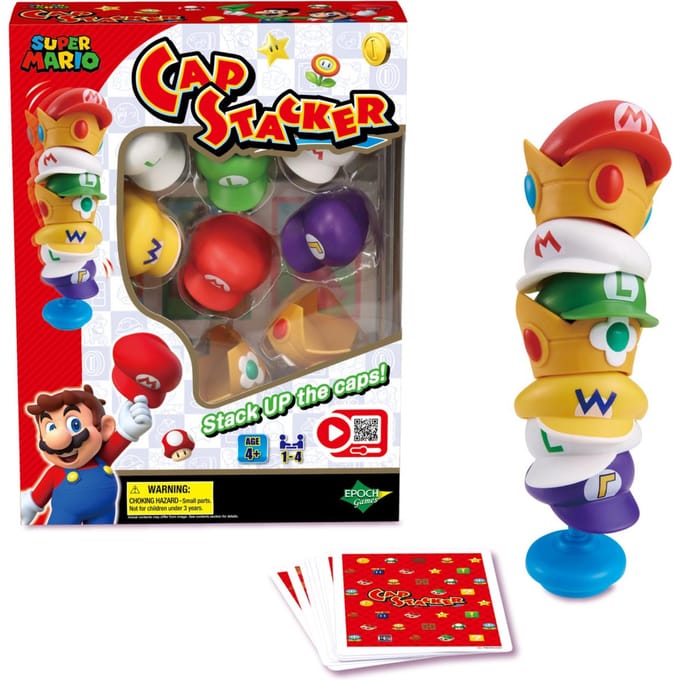 Super Mario Bros Mario Cap Stacker Bord- & kaartspellen Bordspellen