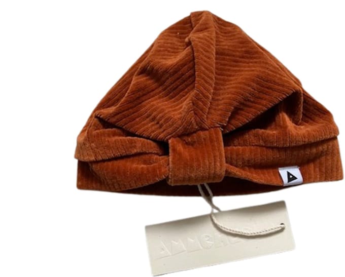 Ammehoela baby beanie one size caramel camel