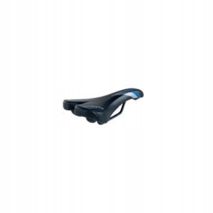 Selle Monte Grappa Hybris Fietszadel Zwart/Blauw 280x150mm