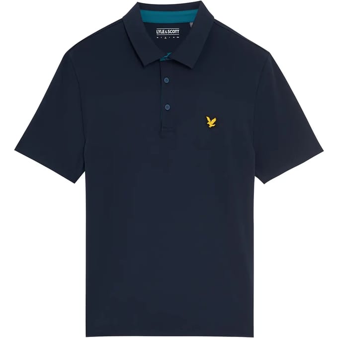 Poloshirt met contrasterende knopenstrip Lyle & Scott