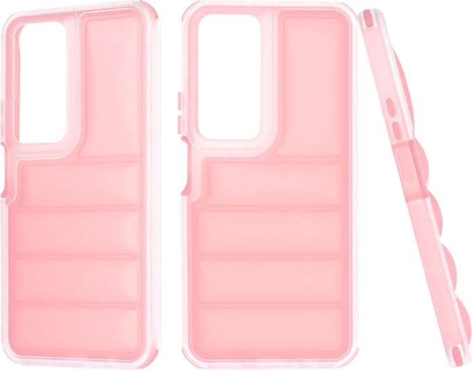 Hoesje geschikt voor HONOR 90 Smart/X7b - Techsuit Wave Shield Shockproof Hard Case Back Cover - Roze