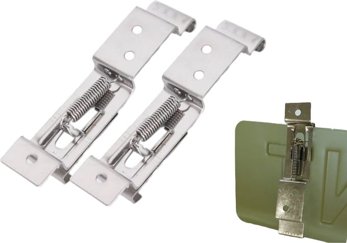 PD® - kentekenplaathouder - RVS - kentekenplaathouder auto - kentekenplaat klemmen - Set van 2 stuks