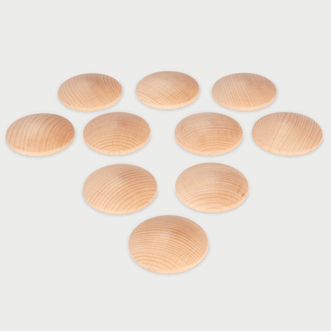 Houten Schijven- Set van 10