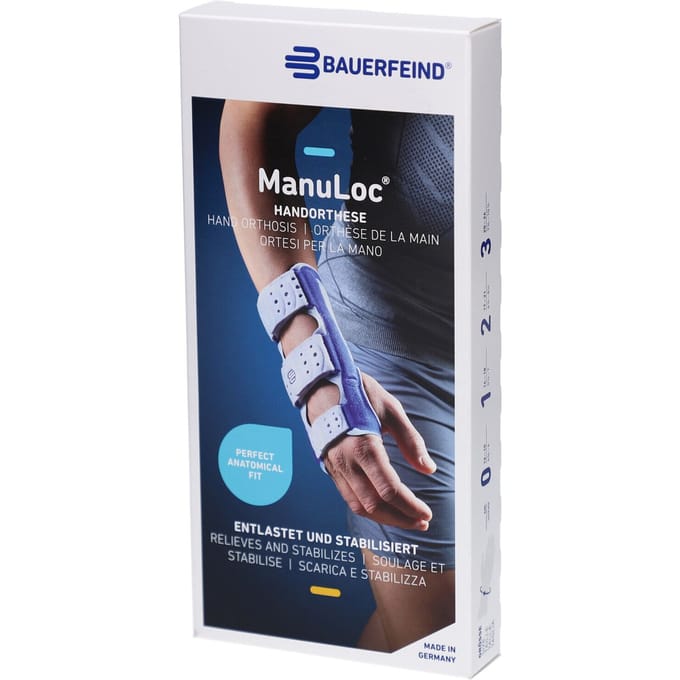 Bauerfeind ManuLoc Polsbrace - 2 - Universeel - Grijs