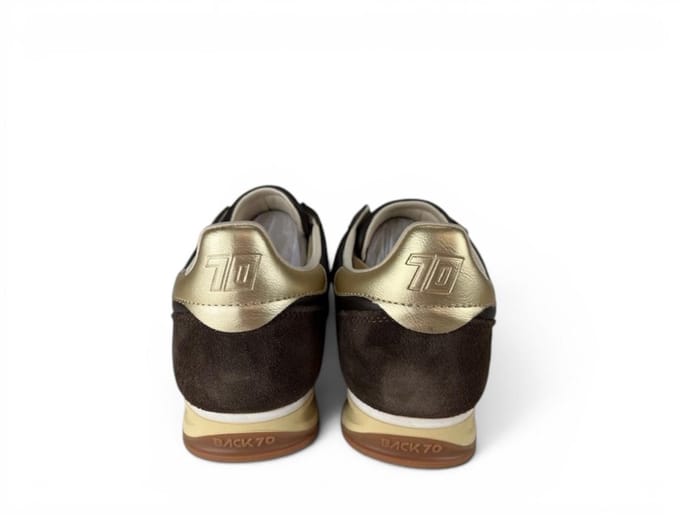 Dames Sneakers Back70 Back70 Back70 Jogger N02 Coffee/gold Donkerbruin - Maat 37