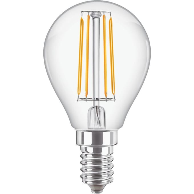 Philips Corepro LEDluster E14 Kogel Filament Helder 4.3W 470lm - 827 Zeer Warm Wit