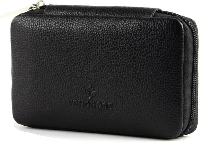 Windrose Beluga Sieraden & Juwelendoos - Leer - Zwart