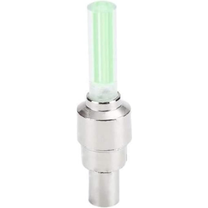 Capuchon de valve décoratif - LED - 1 pièce - Gris - Pour voiture - Éclairage néon