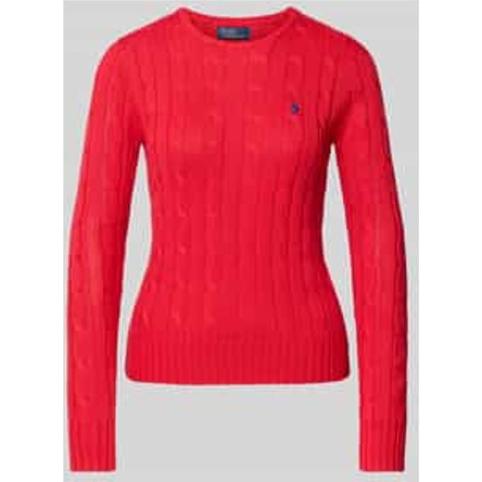 Gebreide pullover met kabelpatroon, model 'JULIANNA'