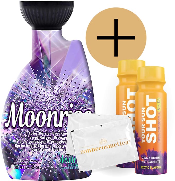 Devoted Creations - Moonrise + 2 Your Sun Shots + 2 Verfrissingsdoekjes