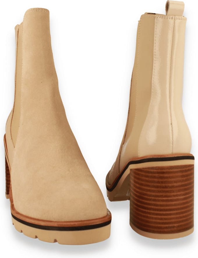 Crinkles Dames Boots | Beige | Maat: 41