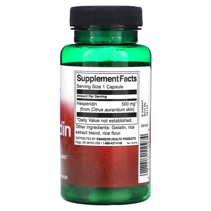 Hesperidine, 500 mg, 60 Capsules