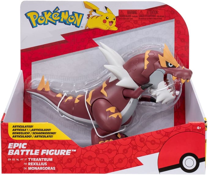 Pokemon Epic Figuur Tyrantrum 30cm Bekende knuffels