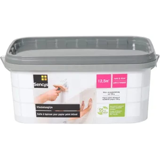 Sencys Behanglijm Kant-en-klaar - Wit - 2,5kg