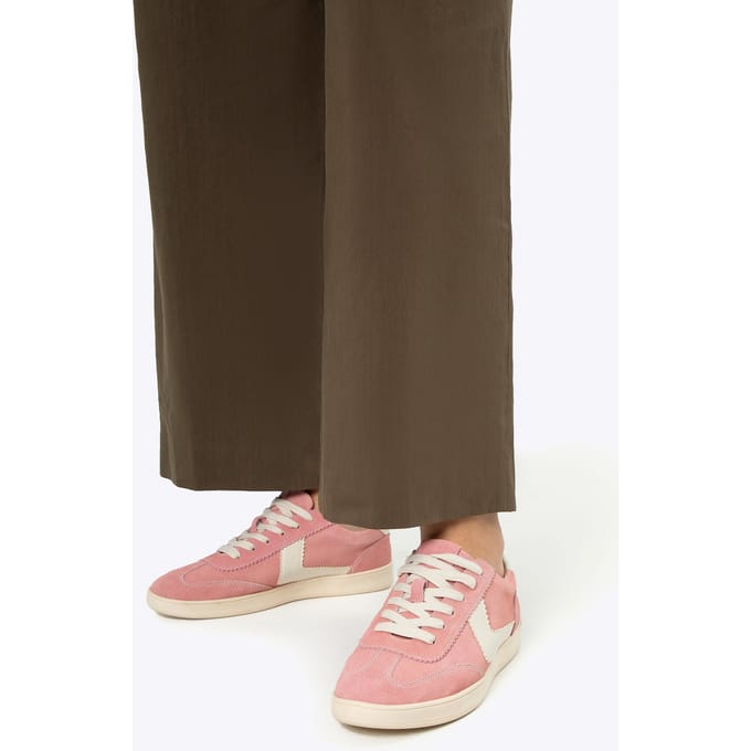 Wittchen Suède Sneakers voor Dames met Contrasterende Roze en Witte Eco-Lederen