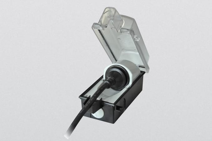 Vergrendelbaar stopcontact - WCD voor buiten - Geschikt voor platte stekker - IP44 - InterBar 9015-001.01