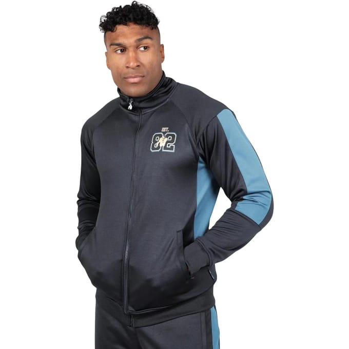 Gorilla Wear Devon Trainingsjas - Sportvest - Grijs/Blauw - M