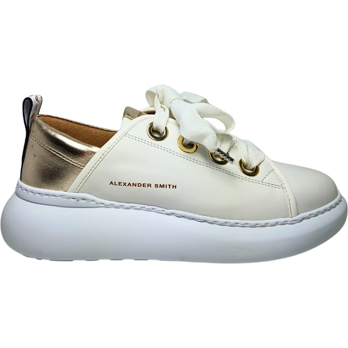 Damesschoenen Alexander Smith Sneakers Queen-White Gold