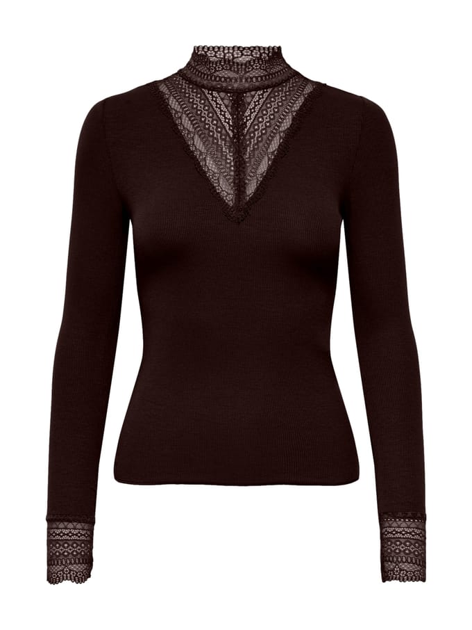 Slim fit shirt met lange mouwen van viscosemix model 'TILDE'