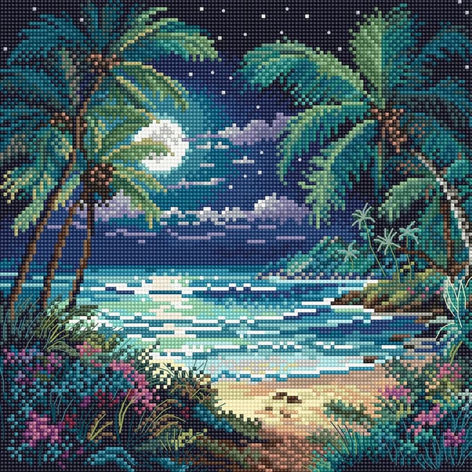 Leti Stitch Night Paradise Borduurpatroon L450