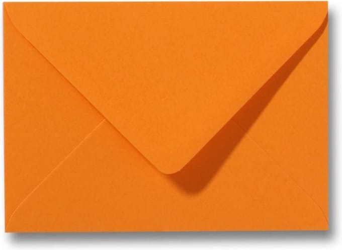 Envelop 13 x 18 Feloranje, 100 stuks