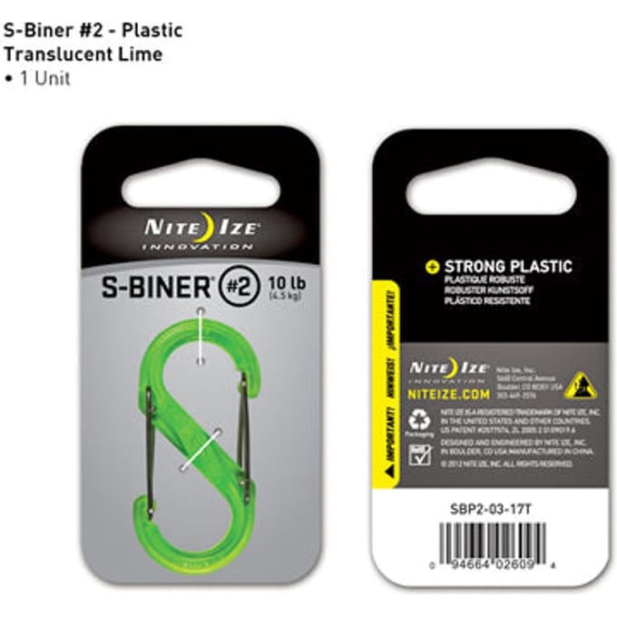 Nite Ize S-Biner Karabijnhaak Kunststof Groen #2