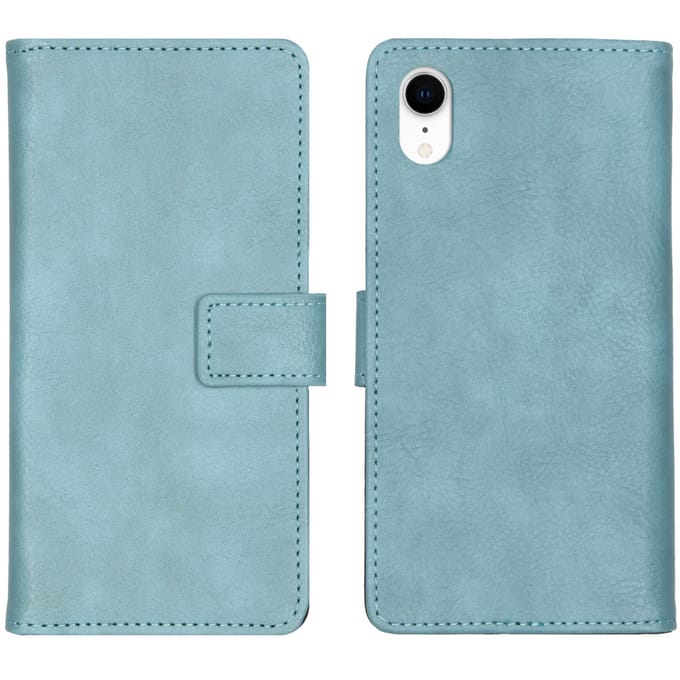 imoshion Hoesje - Geschikt voor Apple iPhone XR - Luxe Bookcase - Lichtblauw