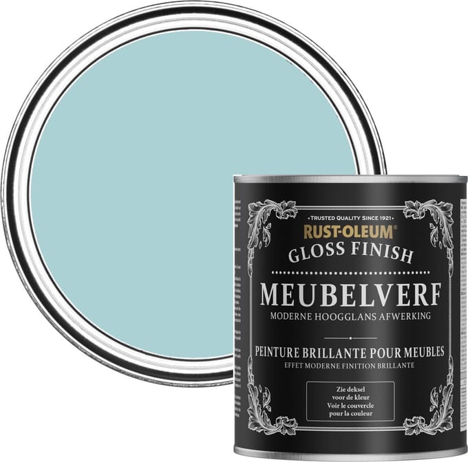 Rust-Oleum Blauw Meubelverf Hoogglans - Kleine Cycladen 750ml
