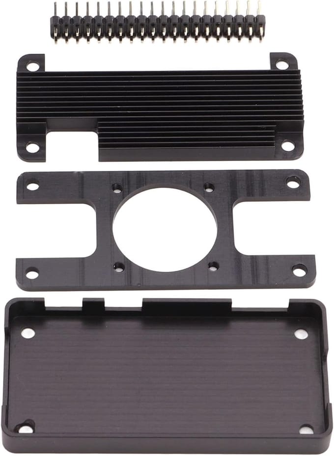 Passieve Koeling - Hitteafvoer Behuizing - Elektronica Projecten - Aluminiumlegering - Compact Formaat - Zilverkleurig