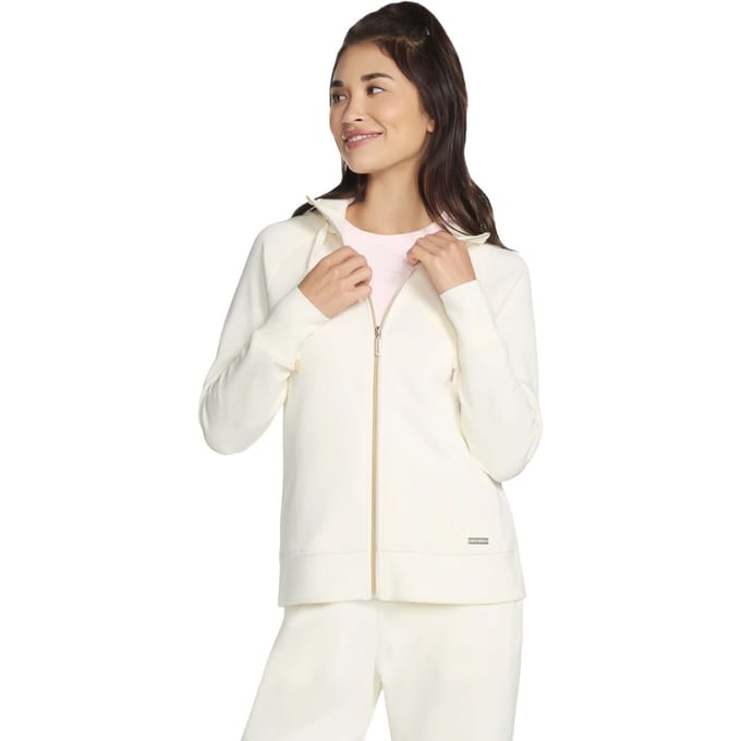 Skechers Performance Skechluxe Elevate Hoodie Dames Off White Jacket