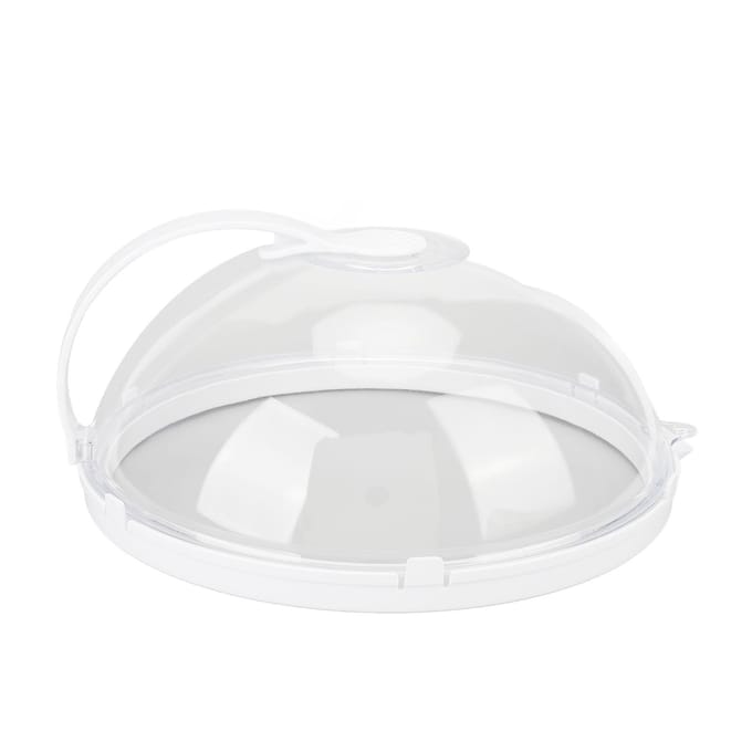 Magnetron Spatdeksel Draagbaar Oliebestendig Spatwaterdicht Magnetron Verwarming Speciale Deksel white