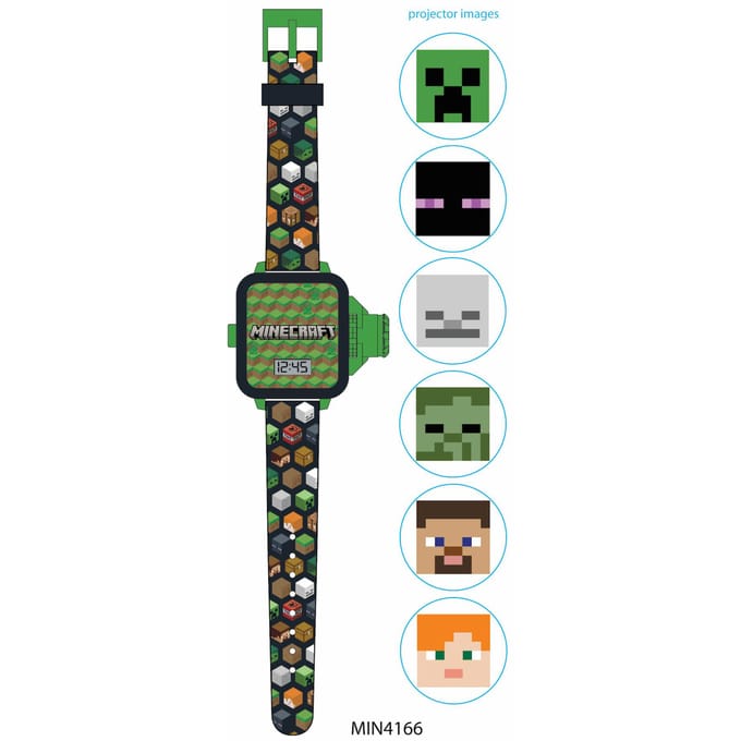 Minecraft Kinder LCD horloge met pojector