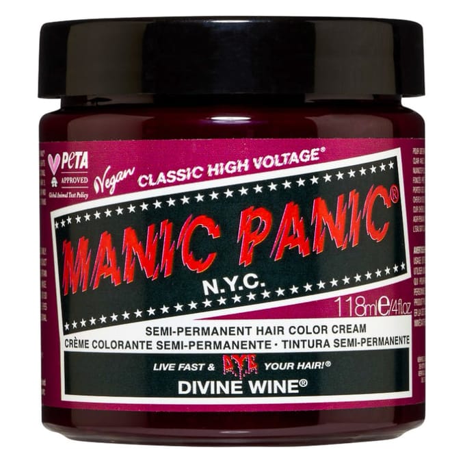Manic Panic Semi-Permanent Hair Color Cream Divine Wine 118 ml