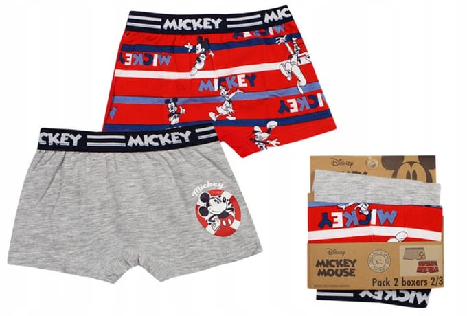 Disney Mickey kinderboxershorts 2 stuks/pak 6/8 jaar