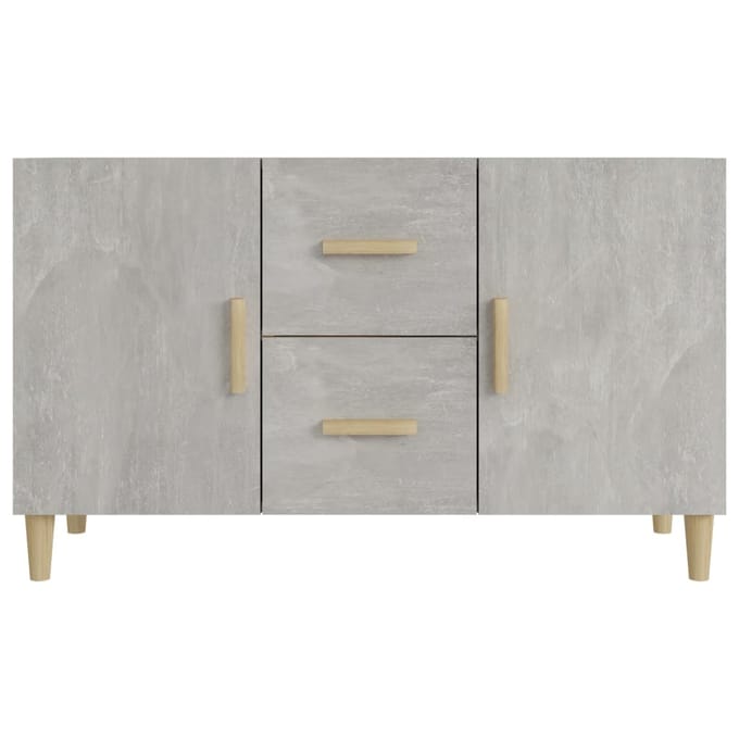 vidaXL - Dressoir - 100x36x60 - cm - bewerkt - hout - betongrijs